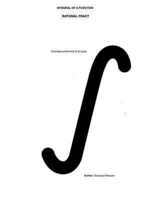 cover image of Integral of a function rational fract